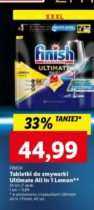 Lidl Tabletki do zmywarek lemon finish quantum ultimate oferta