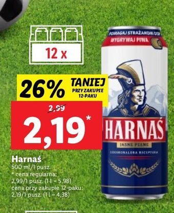 Lidl Piwo harnaś jasne pełne oferta