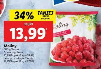 Maliny mrożone freshona