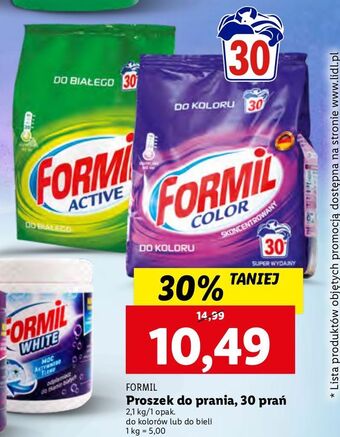 Lidl Proszek do prania formil color oferta