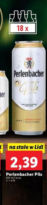 Lidl Piwo perlenbacher pils oferta
