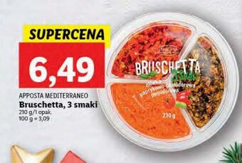 Bruschetta oliwka + paprykowo-pomidorowa pomidorowa apposta mediterraneo