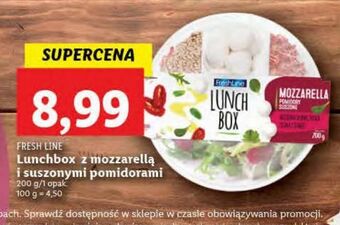 Lidl Lunchbox z mozzarellą i suszonymi pomidorami freshline oferta