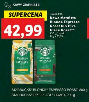Lidl Kawa starbucks blonde espresso roast oferta