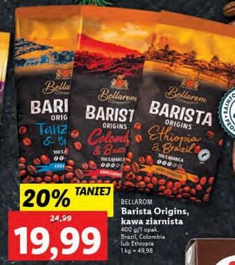 Lidl Kawa kolumbia i brazylia bellarom barista origins oferta