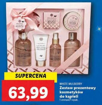 Lidl Zestaw kosmetyków do kąpieli luxury white mulberry oferta