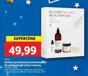 Lidl Zestaw w pudełku baltic home spa fit: żel 3w1 500 ml + serum do ciała 400 twarzy, szyi i dekoltu 90 krem- maska 50 ziaja oferta