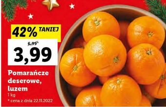 Lidl Pomarańcze deserowe oferta