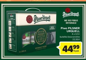Carrefour Piwo + kufel pilsner urquell oferta