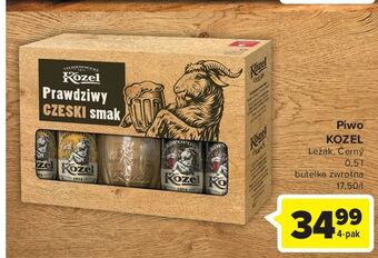 Carrefour Piwo + kufel kozel cerny lezak oferta