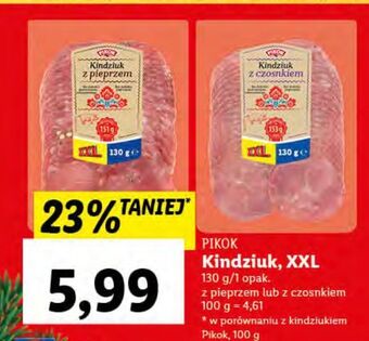 Lidl Kindziuk z pieprzem pikok oferta