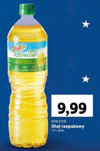 Lidl Olej rzepakowy vita d'or oferta