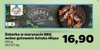 Netto Żeberka w marynacie bbq wolno gotowane sztuka mięsa oferta