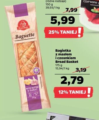 Netto Bagietka z masłem i czosnkiem bread basket oferta