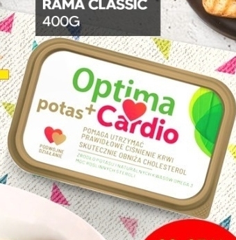 Optima cardio potas+ margaryna z dodatkiem steroli roślinnych 400 g
