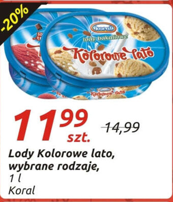 Społem Lody koral oferta