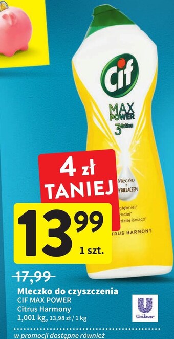 Intermarche Mleczko do czyszczenia cif oferta