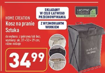 ALDI Kosz na pranie 37 x 53 29 cm home creation oferta