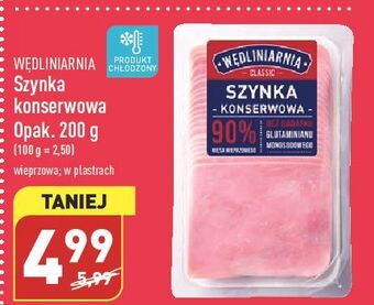 ALDI Szynka konserwowa wędliniarnia classic oferta