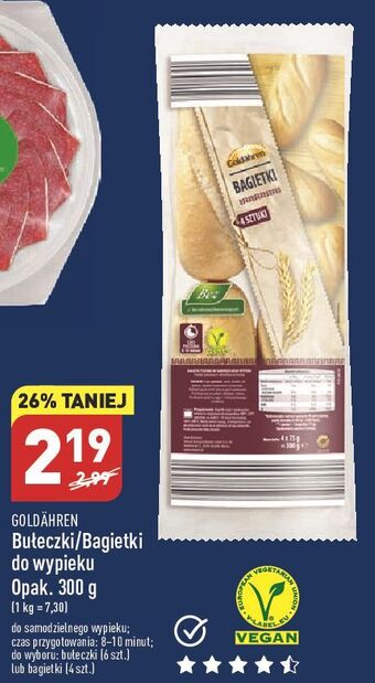 ALDI Bułeczki do wypieku goldahren oferta