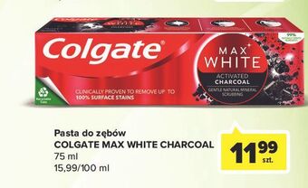 Carrefour Pasta do zębów charcoal colgate max white oferta