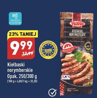 ALDI Kiełbaski norymberskie klasyczne howe oferta