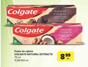 Carrefour Pasta do zębów charcoal & mint colgate natural extracts oferta