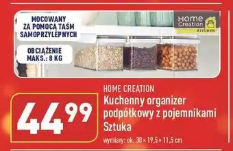 ALDI Organizer podpółkowy z pojemnikami home creation oferta