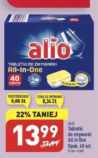 ALDI Tabletki do zmywarki all in one alio oferta