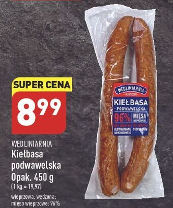 ALDI Kiełbasa podwawelska wędliniarnia classic oferta