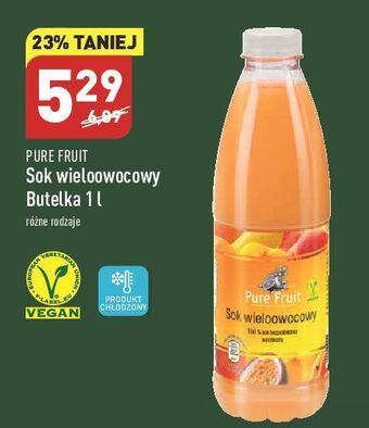 ALDI Sok wieloowocowy pure fruit oferta