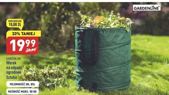 ALDI Worek na odpady 86 l garden line oferta