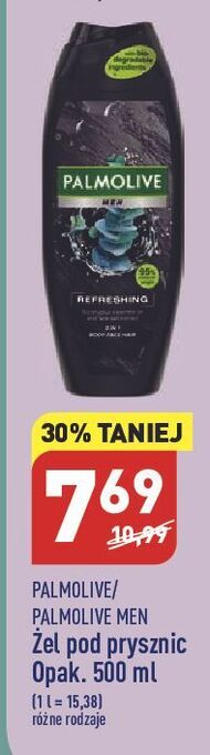 ALDI Żel pod prysznic refreshing 3 w 1 palmolive for men oferta