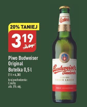 ALDI Piwo b: original budweiser budvar oferta