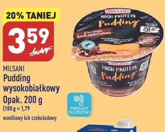 ALDI Pudding wysokobiałkowy waniliowy milsani high protein oferta