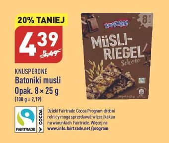 ALDI Batoniki musli knusperone oferta