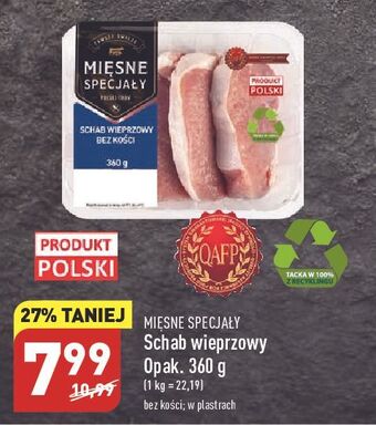 ALDI Schab wieprzowy bez kości mięsne specjały zawsze świeże (aldi) oferta