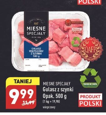 ALDI Gulasz wieprzowy z szynki mięsne specjały zawsze świeże (aldi) oferta