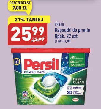 ALDI Kapsułki do prania deep clean universal persil power caps oferta