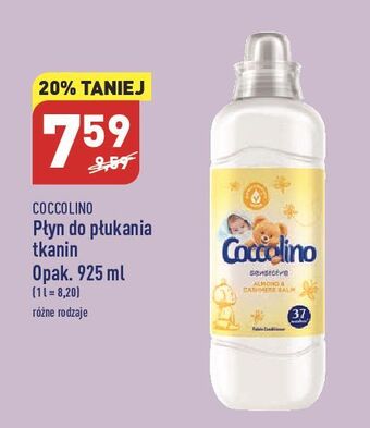 ALDI Płyn do płukania sensitive almond & cashmere coccolino oferta