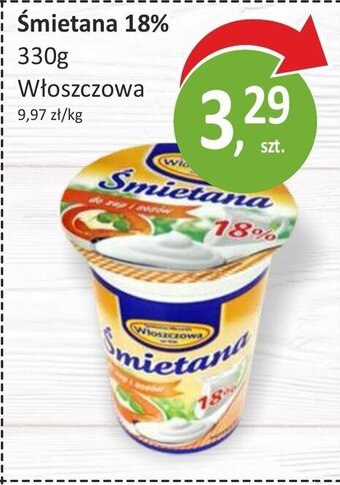 Włoszczowa Śmietana 18% 330g