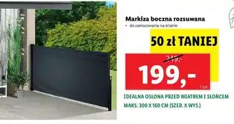 Markiza boczna rozsuwana