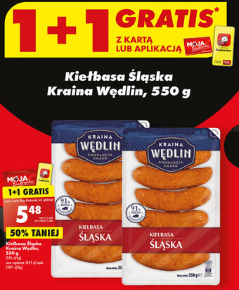 Biedronka Kraina Wędlin Kiełbasa Śląska 550g oferta