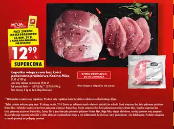 Biedronka Kraina Mięs Łopatka wieprzowa bez kości pakowana próżniowo oferta