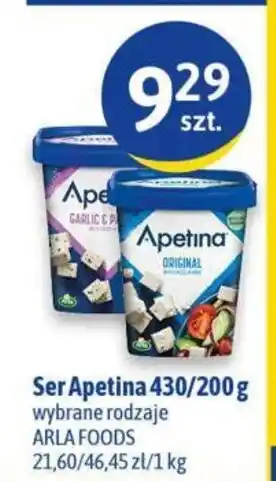 Euro Sklep Arla Foods Ser Apetina 430/200g wybrane rodzaje oferta