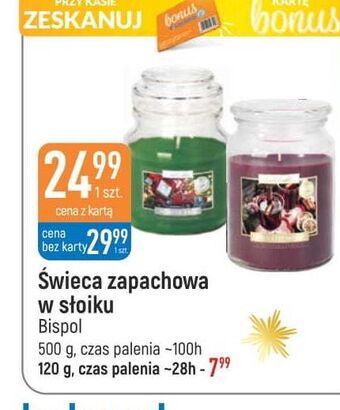E.Leclerc Świeca w szkle mulled wine bispol oferta