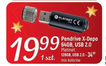 E.Leclerc Pendrive x-depo 128gb platinet oferta