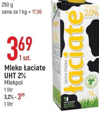 E.Leclerc Mleko 2% łaciate oferta