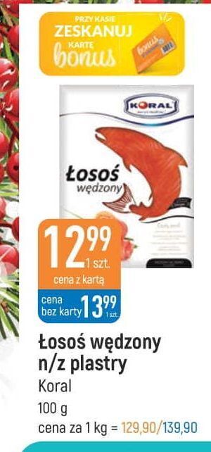 E.Leclerc Łosoś wędzony koral (graal) oferta