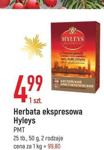 E.Leclerc Herbata pure ceylon hyleys oferta